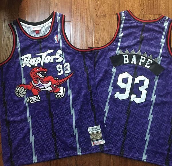 Men's BAPE Purple Retro Classic Team Jersey