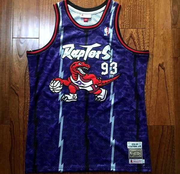 Men's BAPE Purple Retro Classic Team Jersey - Image 8