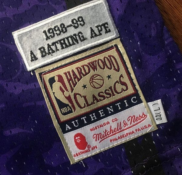 Men's BAPE Purple Retro Classic Team Jersey - Image 5