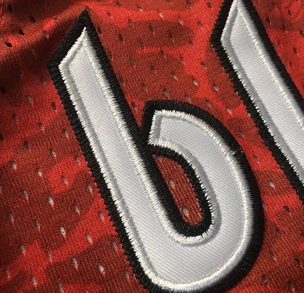 Men's BAPE Red Retro Classic Team Jersey - Image 5