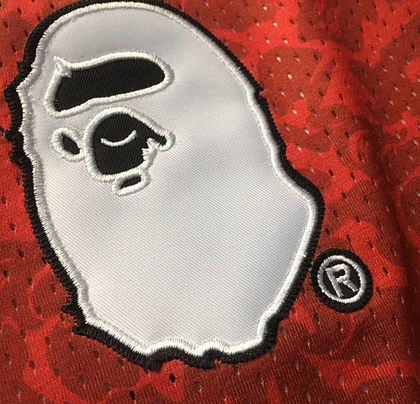 Men's BAPE Red Retro Classic Team Jersey - Image 6