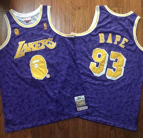 Men's BAPE Blue Retro Classic Team Jersey