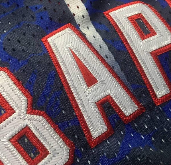 Men's BAPE Blue Retro Classic Team Jersey - Image 11