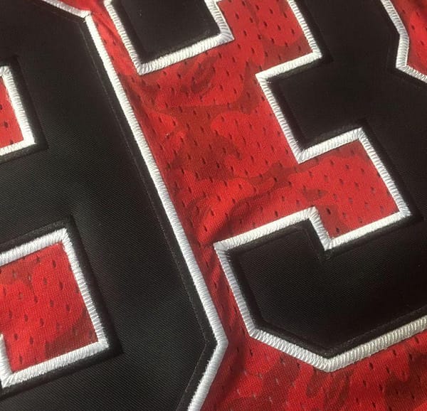 Men's BAPE Red Retro Classic Team Jersey - Image 2
