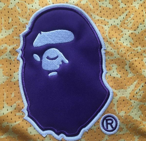Men's BAPE Yellow Retro Classic Team Jersey - Image 5