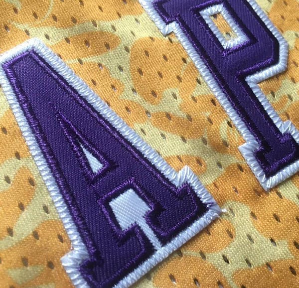 Men's BAPE Yellow Retro Classic Team Jersey - Image 12