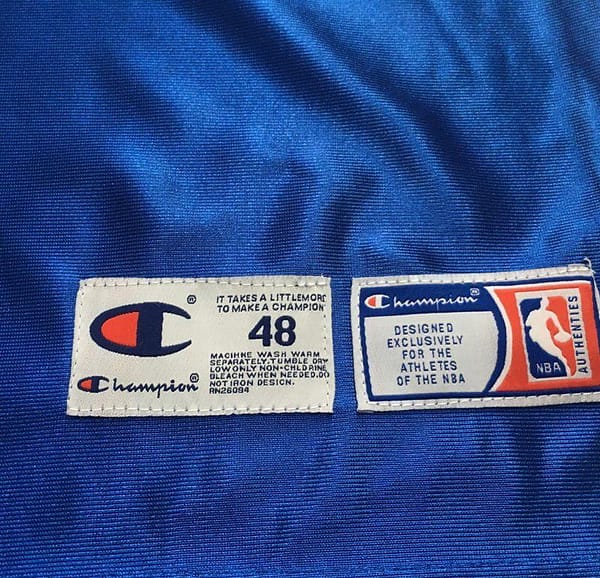 Men's Allen Iverson Blue Retro Classic Team Jersey - Image 4