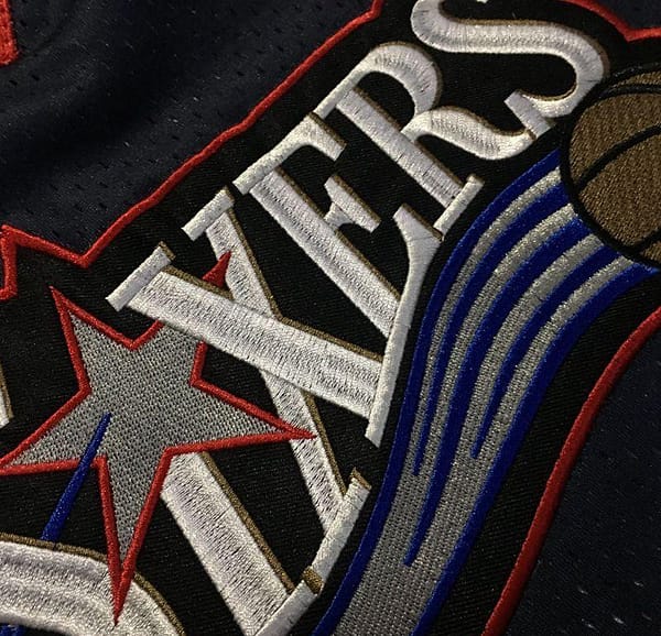 Men's Allen Iverson Black Retro Classic Team Jersey - Image 3