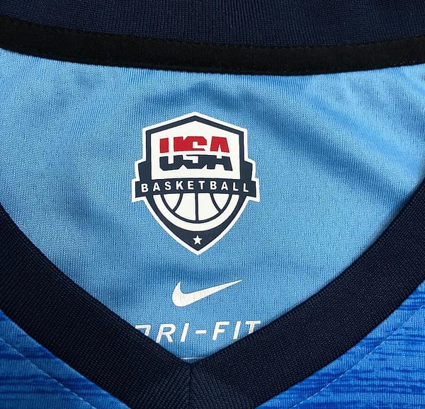 Thai Version Men's Khris Middleton Navy USA Basketball Player Jersey - Image 10