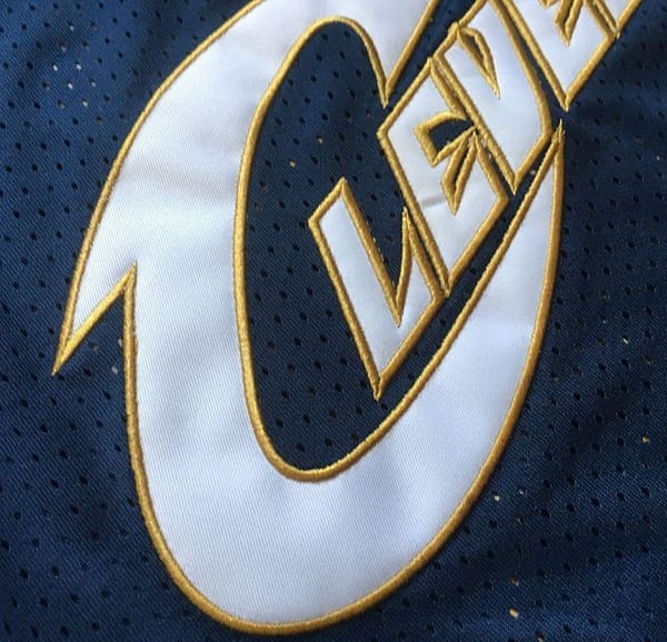 Men's LeBron James Navy Blue Retro Classic Team Jersey - Image 3