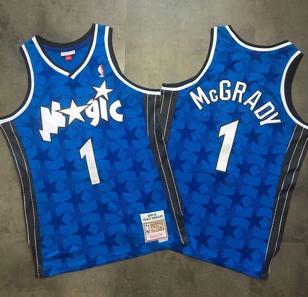 Men's Tracy McGrady Blue Retro Classic Team Jersey