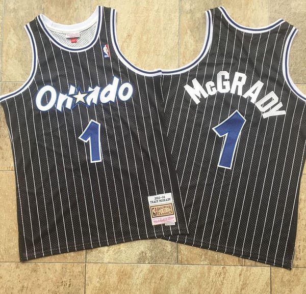 Men's Tracy McGrady Black Retro Classic Team Jersey