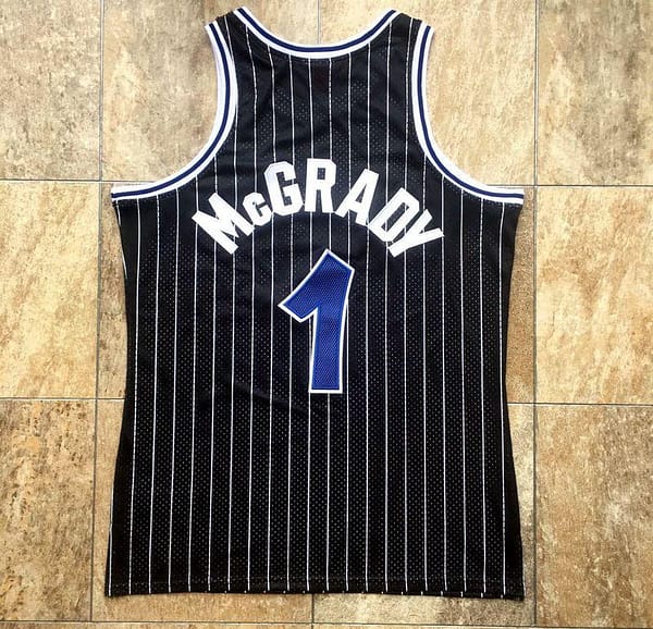 Men's Tracy McGrady Black Retro Classic Team Jersey - Image 5
