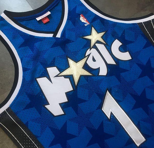 Men's Tracy McGrady Blue Retro Classic Team Jersey - Image 2