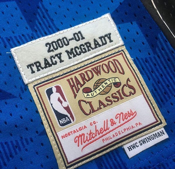 Men's Tracy McGrady Blue Retro Classic Team Jersey - Image 7
