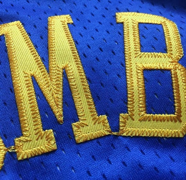 Men's Dikembe Mutombo Blue Retro Classic Team Jersey - Image 5