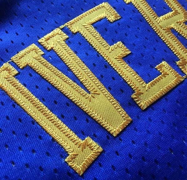 Men's Allen Iverson Blue Retro Classic Team Jersey - Image 3