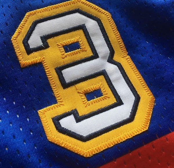Men's Allen Iverson Blue Retro Classic Team Jersey - Image 9