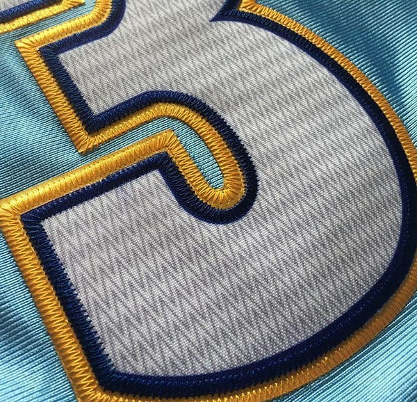 Men's Allen Iverson Sky Blue Retro Classic Team Jersey - Image 8