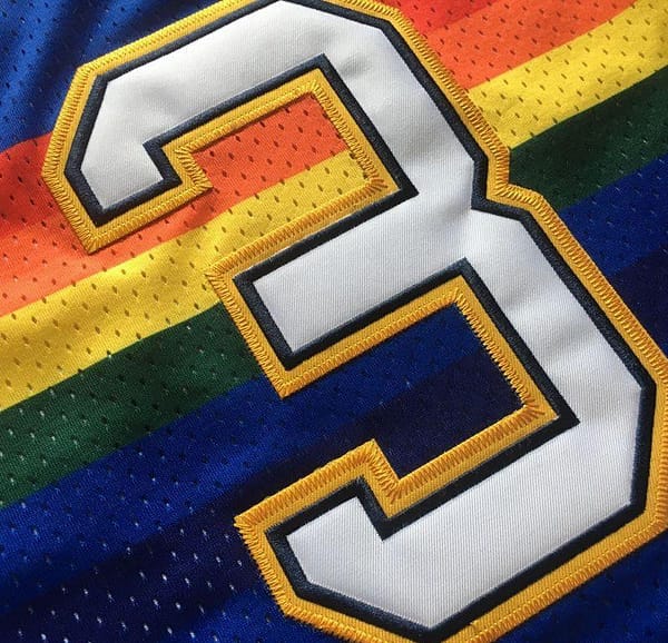 Men's Allen Iverson Blue Retro Classic Team Jersey - Image 2