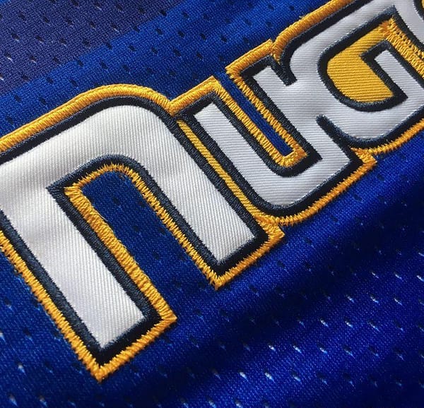Men's Allen Iverson Blue Retro Classic Team Jersey - Image 7