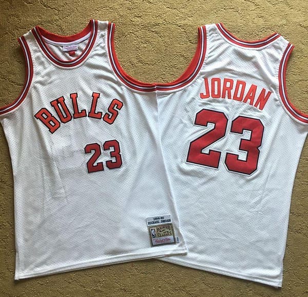 Men's Michael Jordan White Retro Classic Team Jersey
