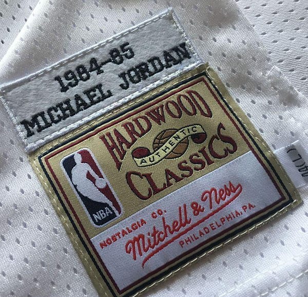 Men's Michael Jordan White Retro Classic Team Jersey - Image 4