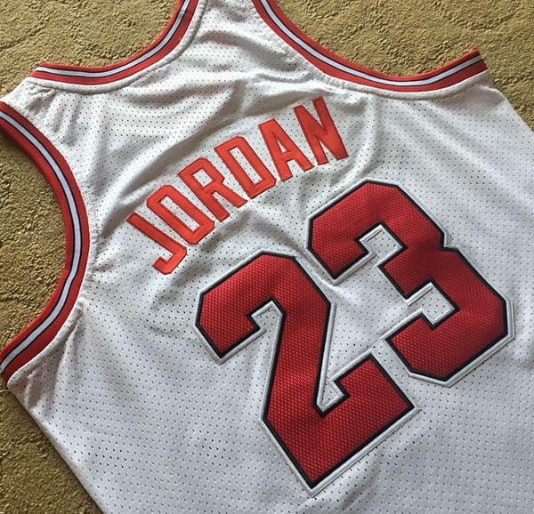 Men's Michael Jordan White Retro Classic Team Jersey - Image 6