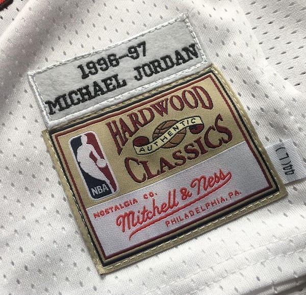 Men's Michael Jordan White Retro Classic Team Jersey - Image 6
