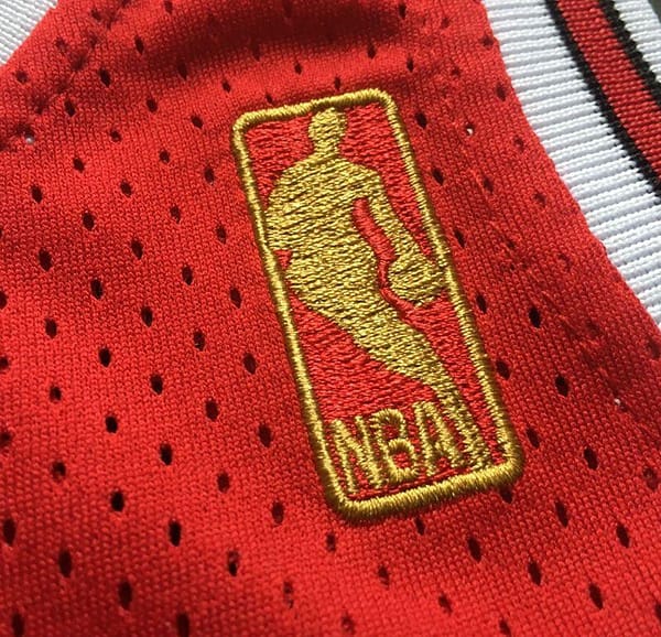 Men's Michael Jordan Red Retro Classic Team Jersey - Image 7