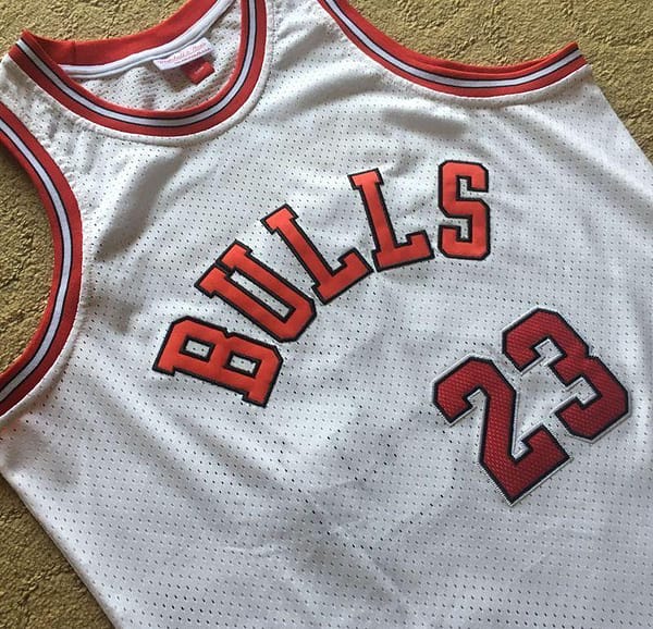 Men's Michael Jordan White Retro Classic Team Jersey - Image 3