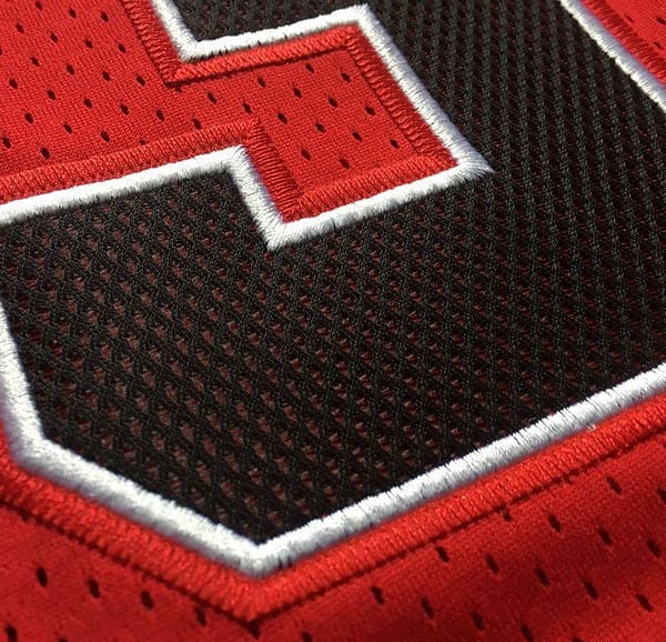 Men's Michael Jordan Red Retro Classic Team Jersey - Image 2