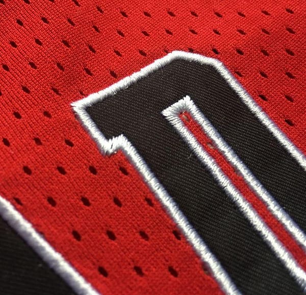 Men's Michael Jordan Red Retro Classic Team Jersey - Image 4