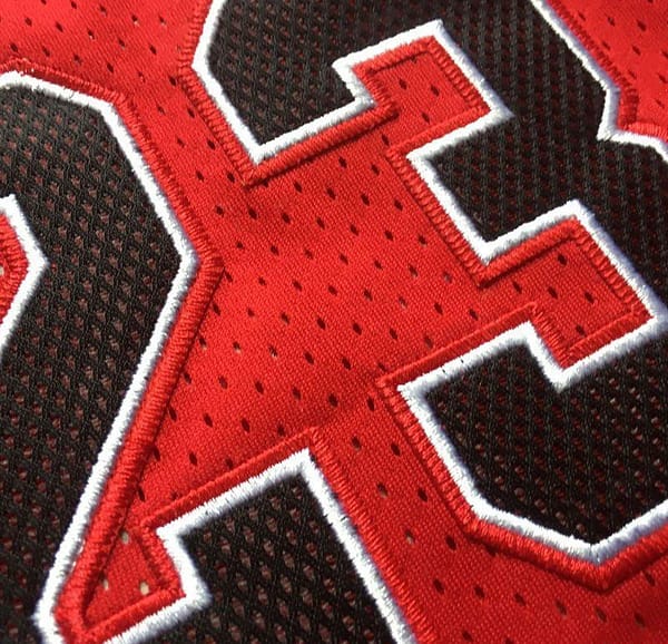 Men's Michael Jordan Red Retro Classic Team Jersey - Image 5