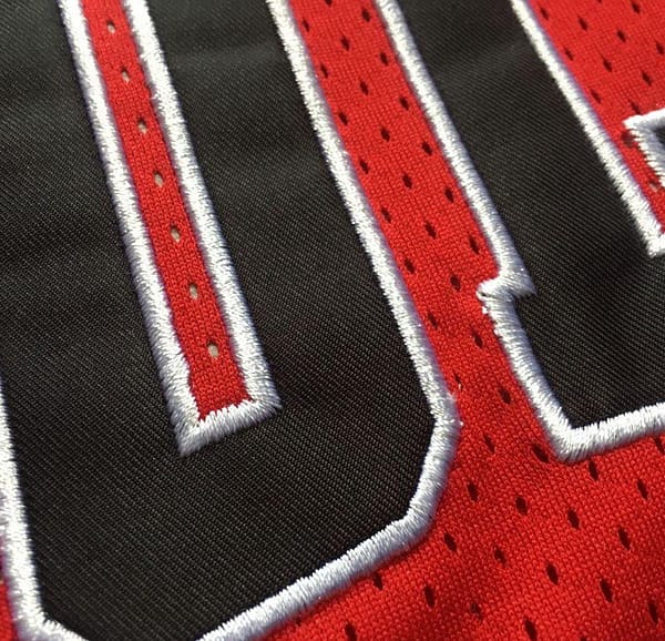 Men's Michael Jordan Red Retro Classic Team Jersey - Image 6