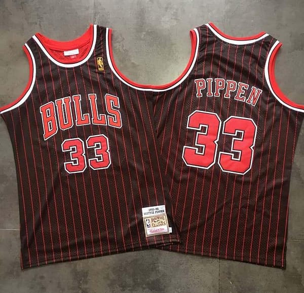 Men's Scottie Pippen Black Retro Classic Team Jersey