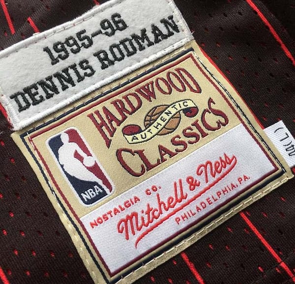 Men's Dennis Rodman Black Retro Classic Team Jersey - Image 3