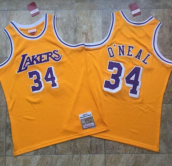 Men's Shaquille O'Neal Yellow Retro Classic Team Jersey