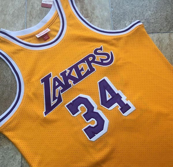 Men's Shaquille O'Neal Yellow Retro Classic Team Jersey - Image 3