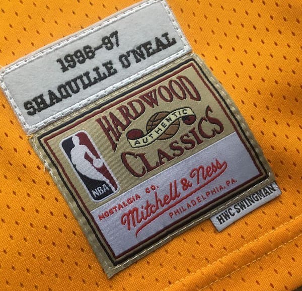 Men's Shaquille O'Neal Yellow Retro Classic Team Jersey - Image 6