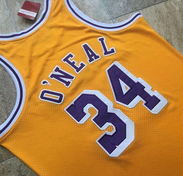Men's Shaquille O'Neal Yellow Retro Classic Team Jersey - Image 8