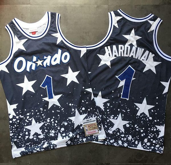 Men's Anfernee Hardaway Blue Retro Classic Team Jersey