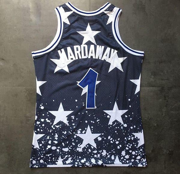 Men's Anfernee Hardaway Blue Retro Classic Team Jersey - Image 2
