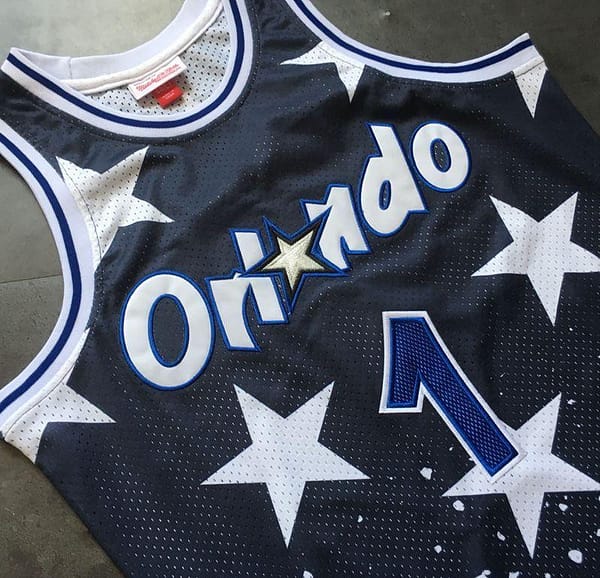 Men's Anfernee Hardaway Blue Retro Classic Team Jersey - Image 6