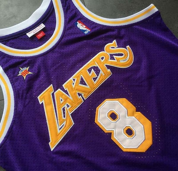 Men's Kobe Bryant Purple Retro Classic Team Jersey - Image 5