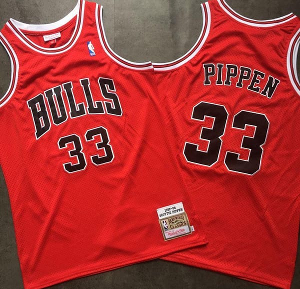 Men's Scottie Pippen Red Retro Classic Team Jersey