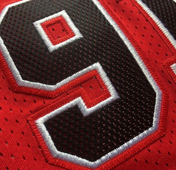 Men's Dennis Rodman Red Retro Classic Team Jersey - Image 4