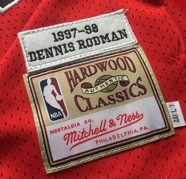 Men's Dennis Rodman Red Retro Classic Team Jersey - Image 6
