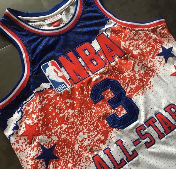 Men's Allen Iverson White Retro Classic Team Jersey - Image 6