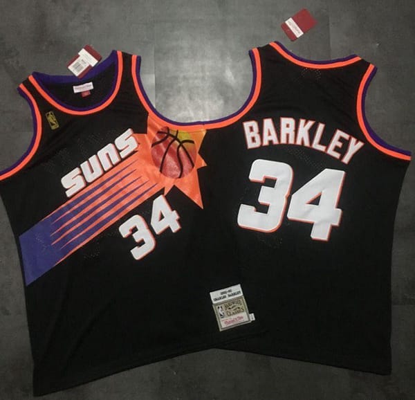 Men's Charles Barkley Black Retro Classic Team Jersey